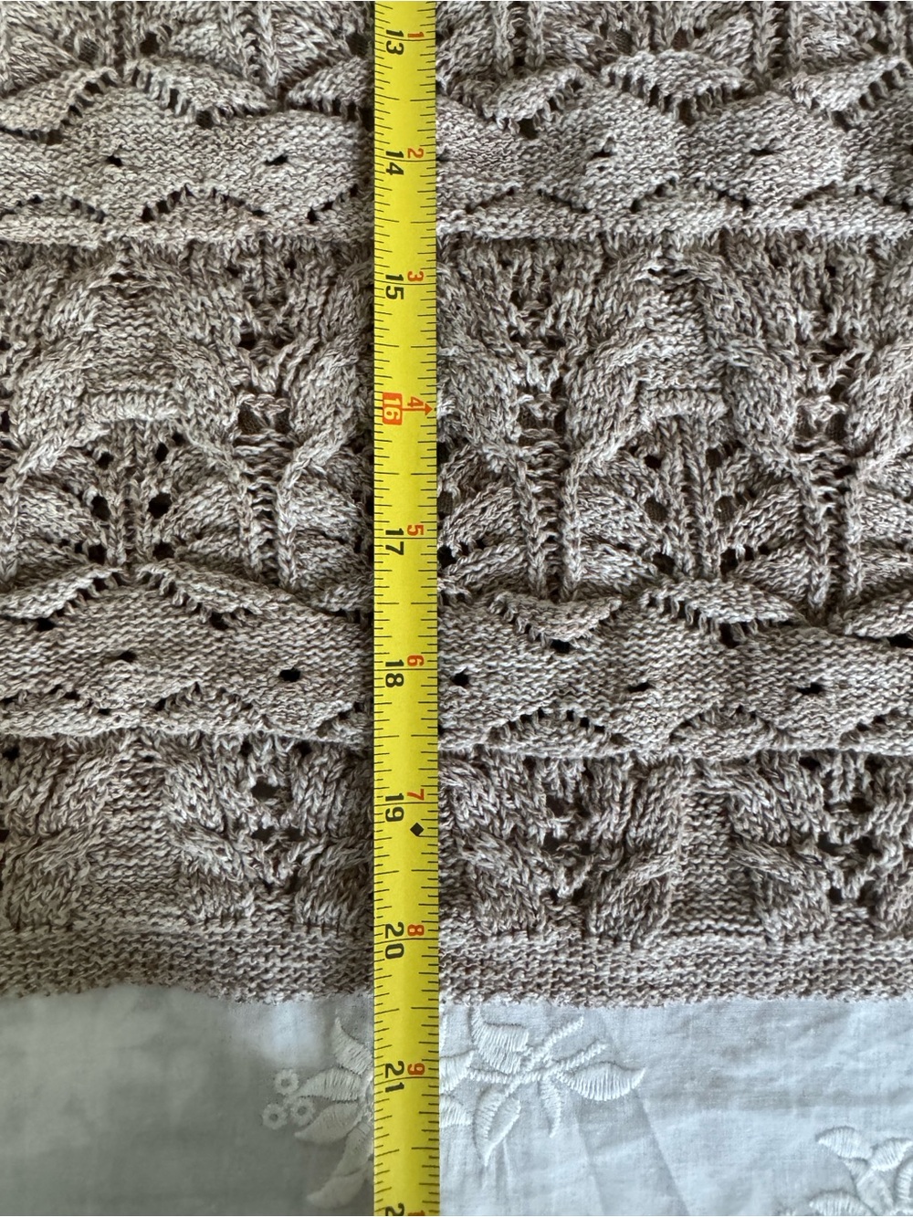 J. Jill Crochet Knit Tank Top in Khaki - Picture 6 of 8